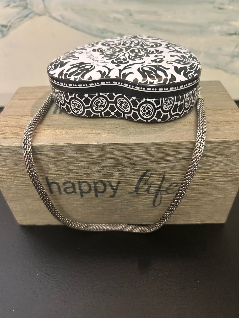 Brighton Silver-Tone Mesh Snake Necklace